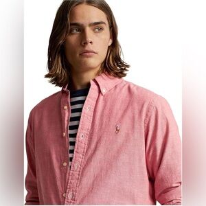 Ralph Lauren Long Sleeve Button Down Chambray Shirt